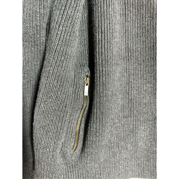 Eddie Bauer Sweater Women's Sz XL Gray Full Zip Long Sleeve Knit Cotton Fit Rib - Picture 2 of 13